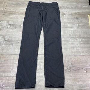 AG Everett Pants Mens 32x34 Black Slim Straight Stretch Chino Casual Denim